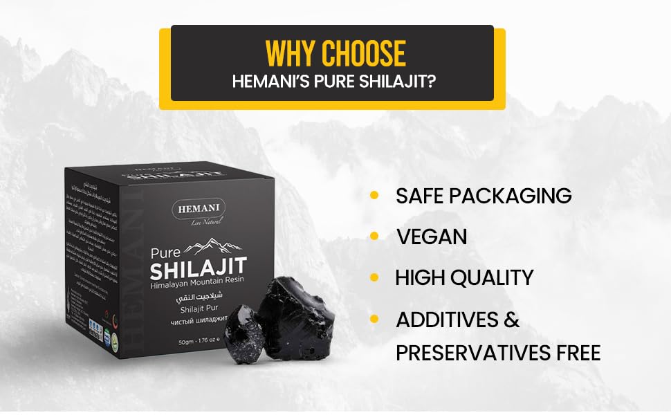 HEMANI Pure Shilajit Himalayan Resin 50g