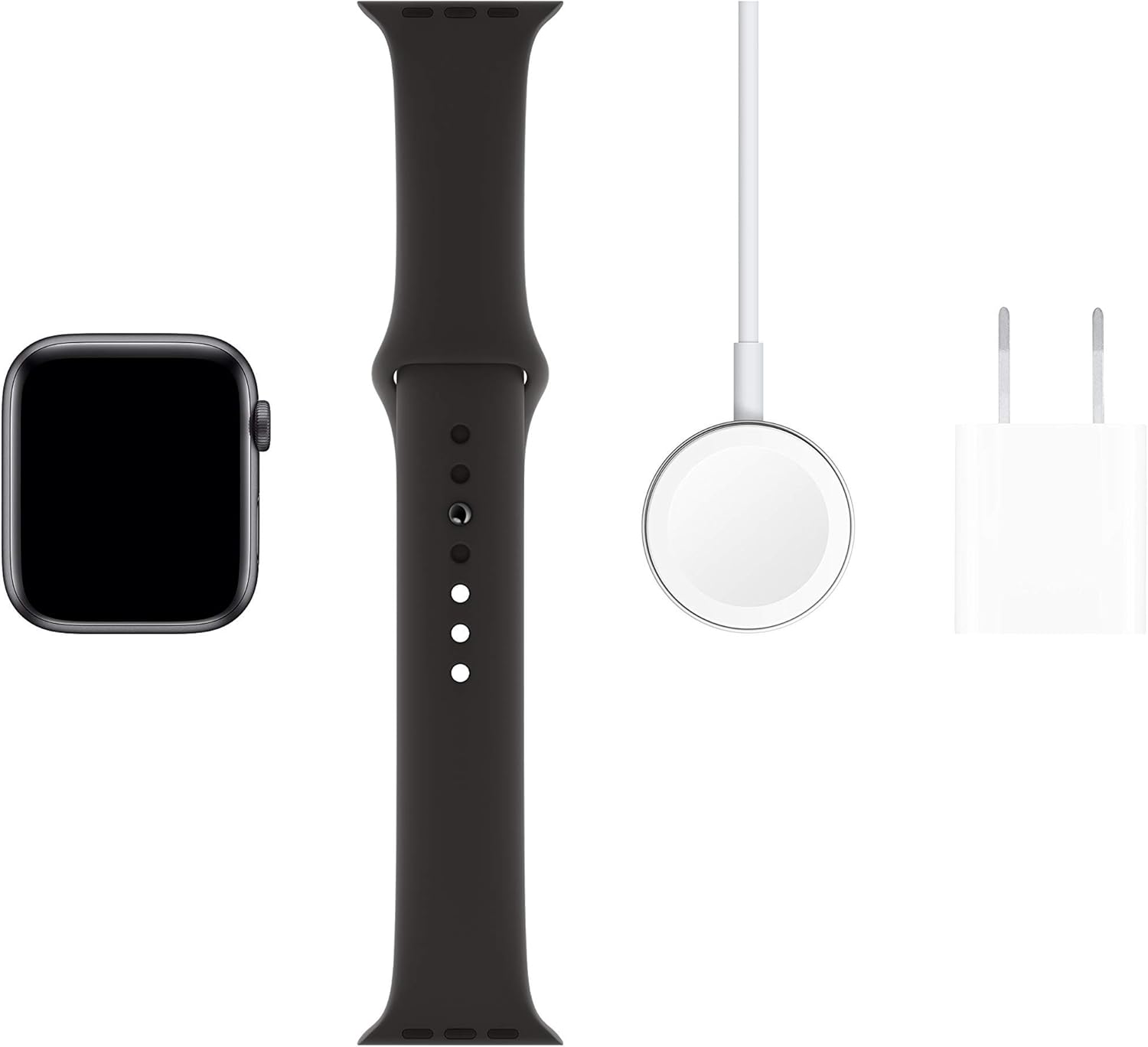 Apple Watch Series 5 (GPS, 40MM) - Space Gray Aluminum Case with Black Sport Band