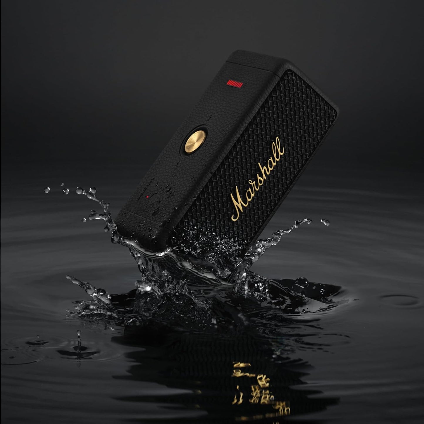 Marshall Emberton II Portable Bluetooth Speakers - Water Resistant Wireless Speakers Portable Speaker 32+ Hour of Playtime