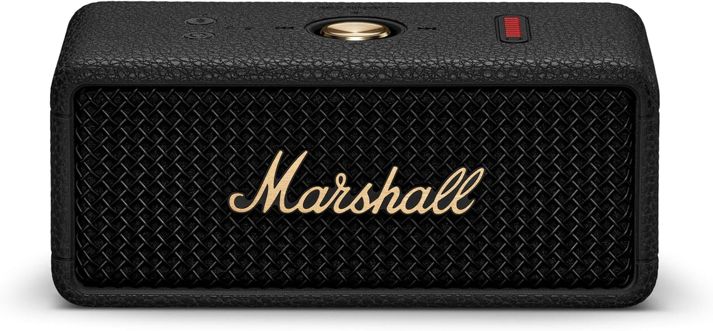 Marshall Emberton II Portable Bluetooth Speakers - Water Resistant Wireless Speakers Portable Speaker 32+ Hour of Playtime