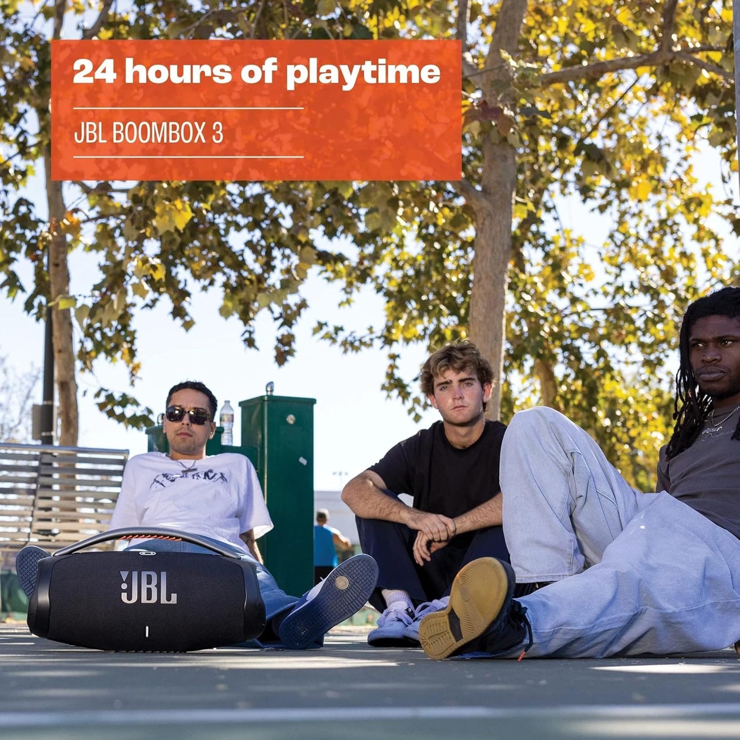 Boombox 3 Portable Speaker With Massive Signature Pro Sound Black