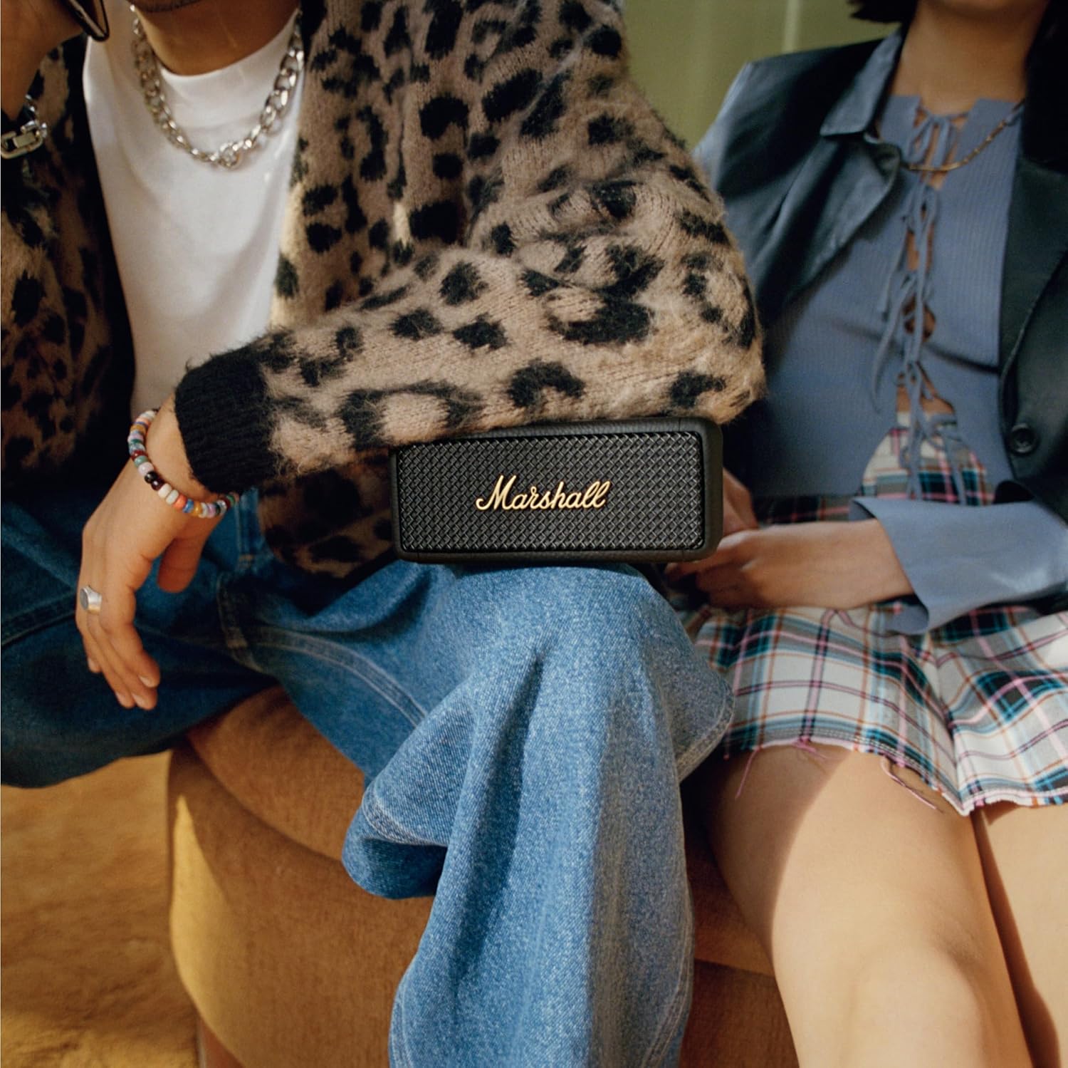 Marshall Emberton II Portable Bluetooth Speakers - Water Resistant Wireless Speakers Portable Speaker 32+ Hour of Playtime