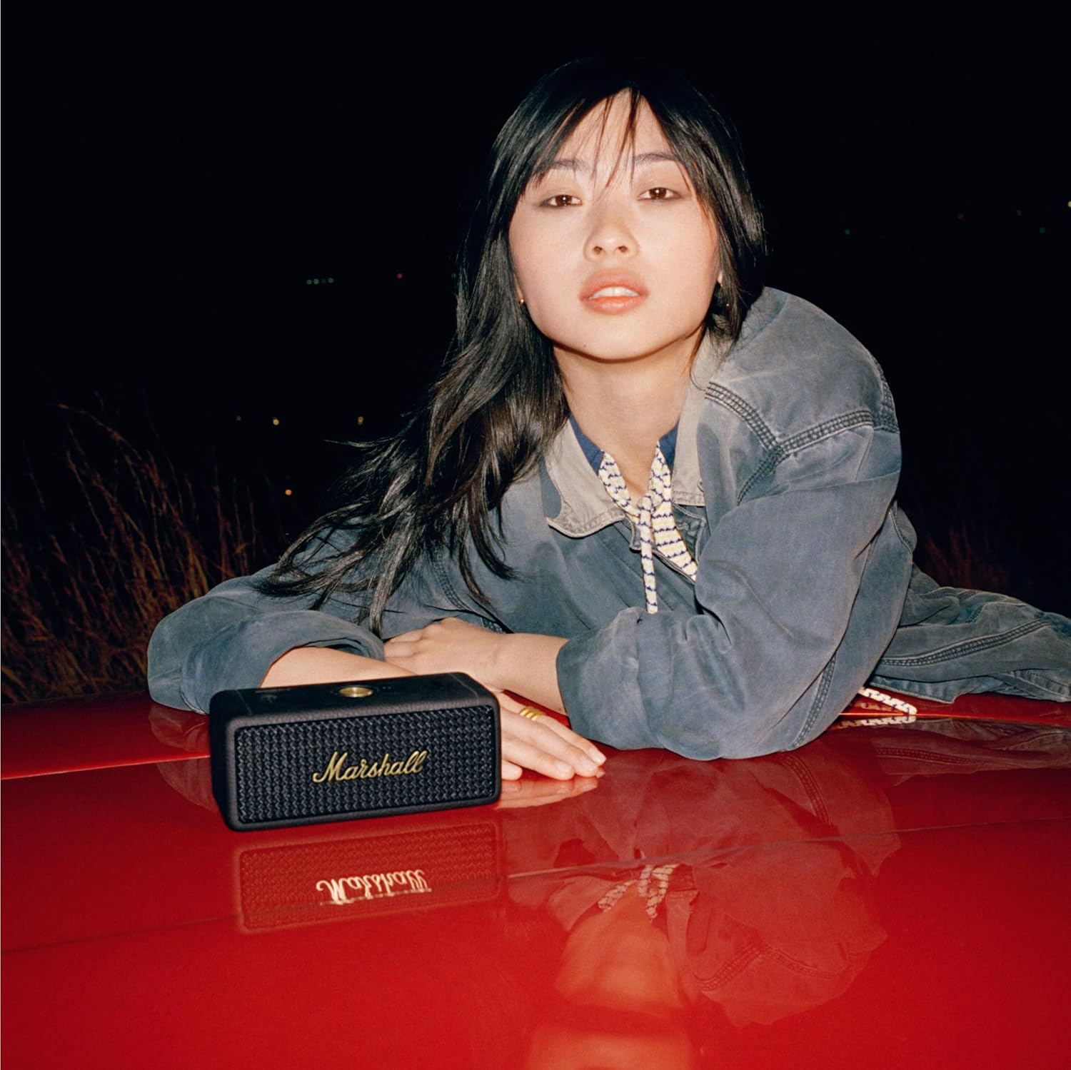 Marshall Emberton II Portable Bluetooth Speakers - Water Resistant Wireless Speakers Portable Speaker 32+ Hour of Playtime