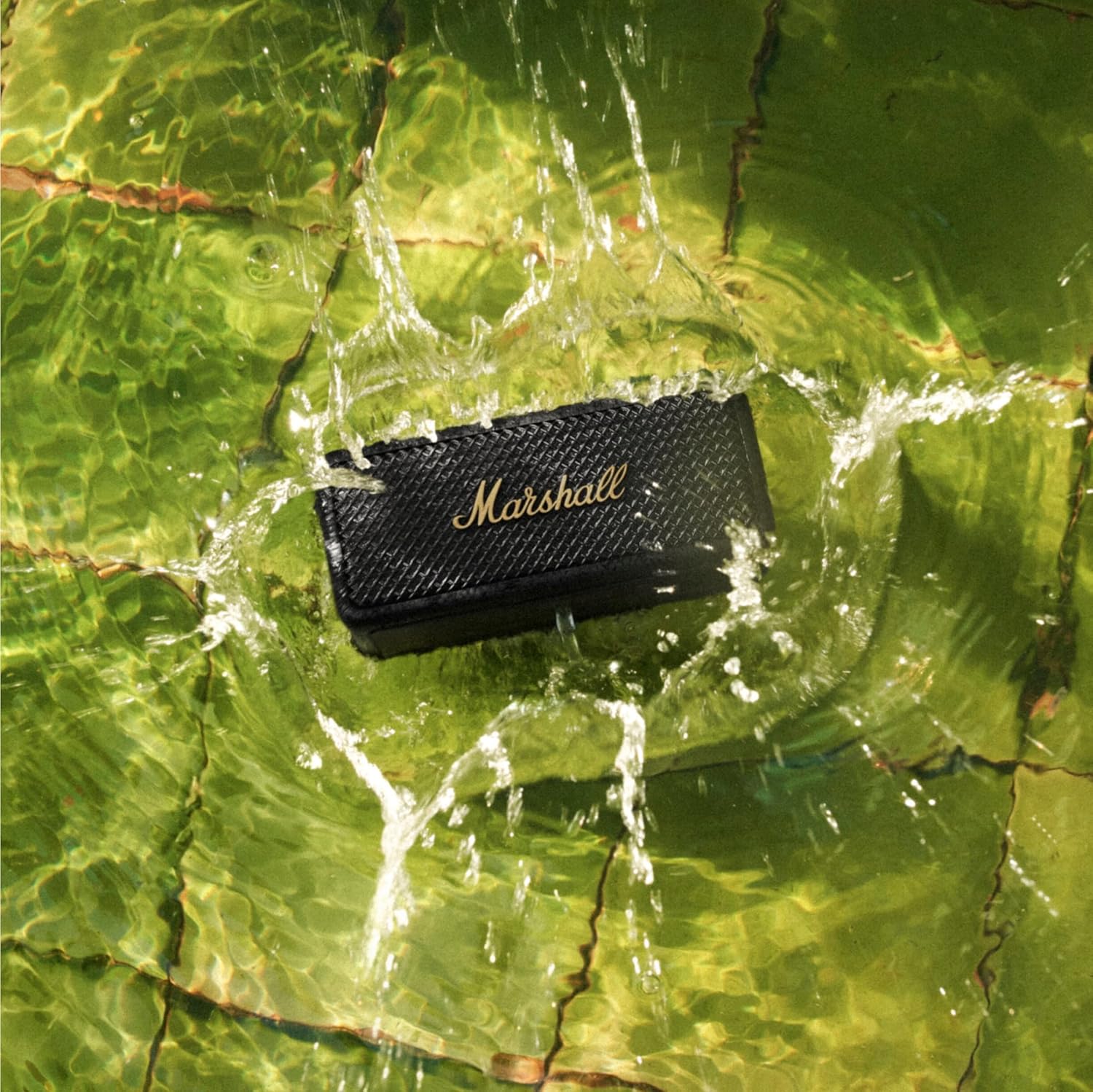Marshall Emberton II Portable Bluetooth Speakers - Water Resistant Wireless Speakers Portable Speaker 32+ Hour of Playtime