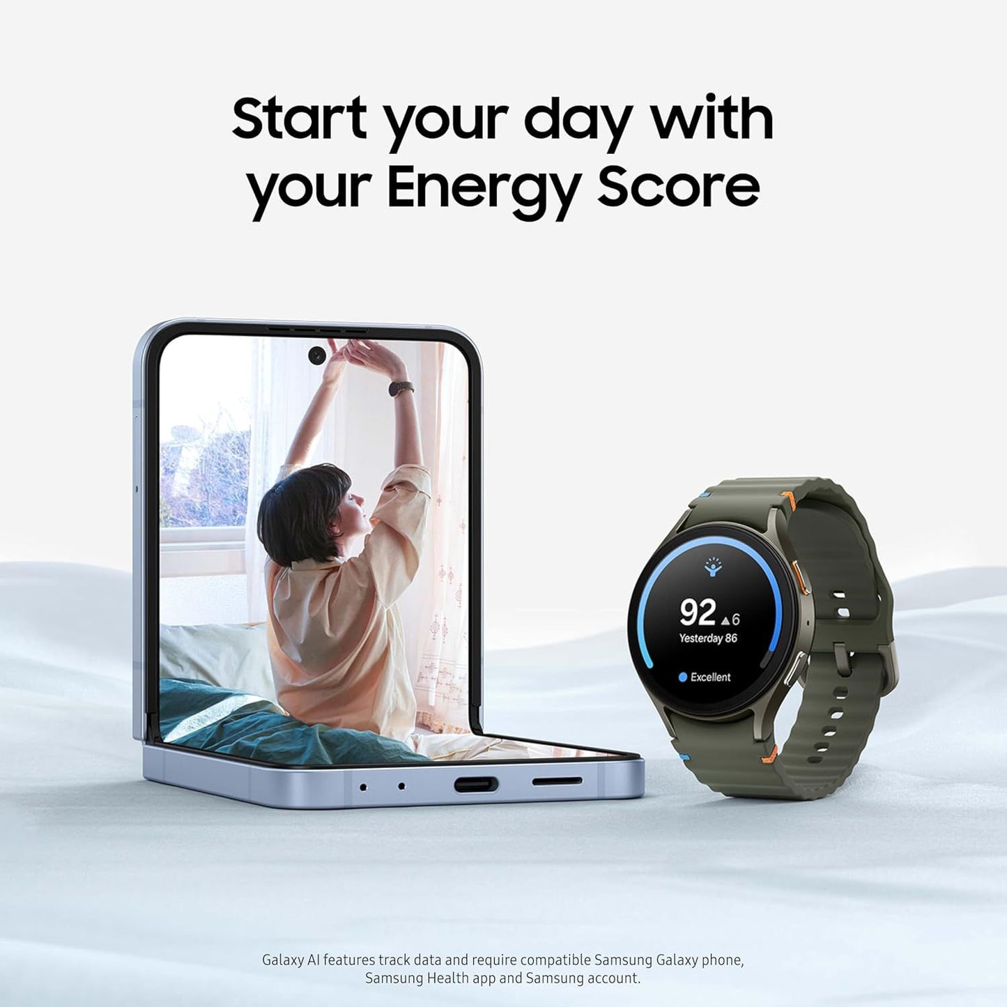 Samsung Galaxy Watch 7 (40mm, Bluetooth) – AI Smartwatch with Energy Score & Wellness Tips