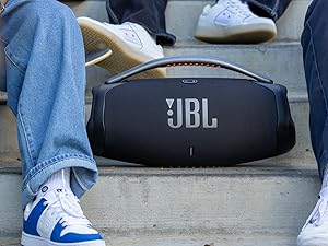 Boombox 3 Portable Speaker With Massive Signature Pro Sound Black